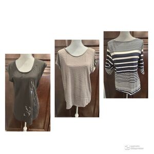 Bundle of shirts, blouses, tops NY & Co, Charter Club & Ann Taylor Loft sz Large